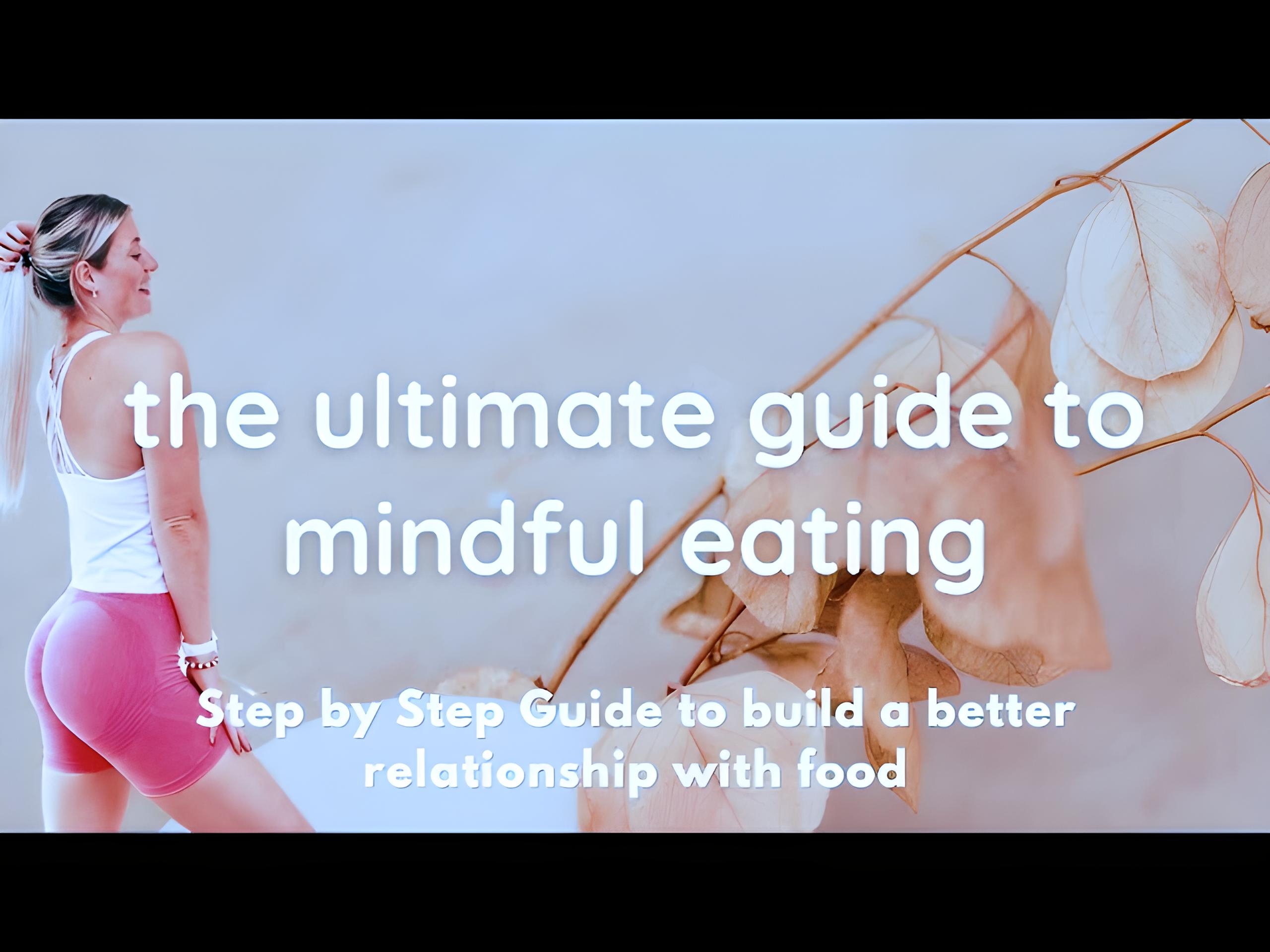 the ultimate guide line for mindful eating